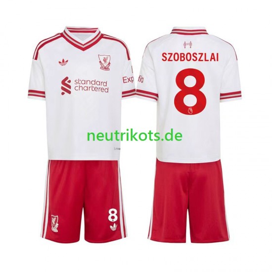 Fußballtrikot Liverpool Dominik Szoboszlai 8 Kinder Auswärts 2026-2027 Kurzarm