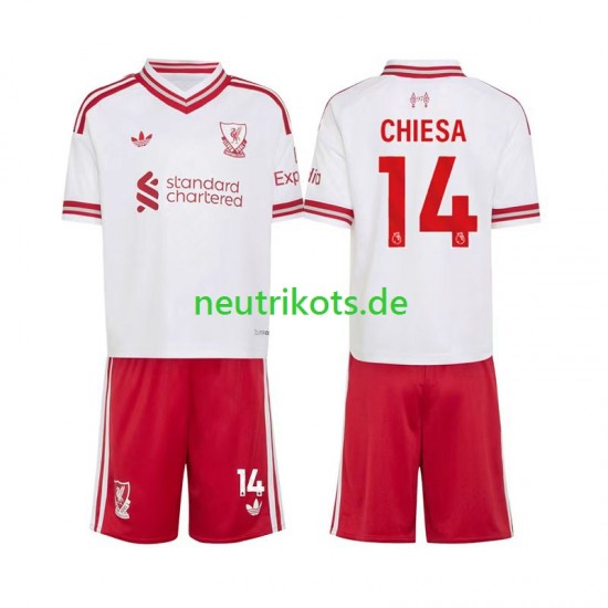 Fußballtrikot Liverpool Federico Chiesa 14 Kinder Auswärts 2026-2027 Kurzarm