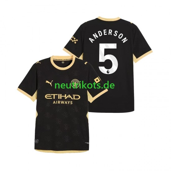 Fußballtrikot Manchester City Elliot Anderson 5 Herren Auswärts 2026-2027 Kurzarm