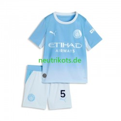 Fußballtrikot Manchester City Elliot Anderson 5 Kinder Heim 2026-2027 Kurzarm