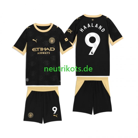 Fußballtrikot Manchester City Erling Haaland 9 Kinder Auswärts 2026-2027 Kurzarm