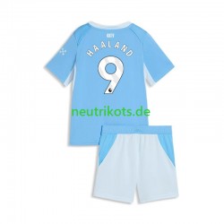 Fußballtrikot Manchester City Erling Haaland 9 Kinder Heim 2026-2027 Kurzarm