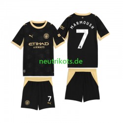 Fußballtrikot Manchester City Omar Marmoush 7 Kinder Auswärts 2026-2027 Kurzarm