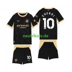 Fußballtrikot Manchester City Rayan Cherki 10 Kinder Auswärts 2026-2027 Kurzarm