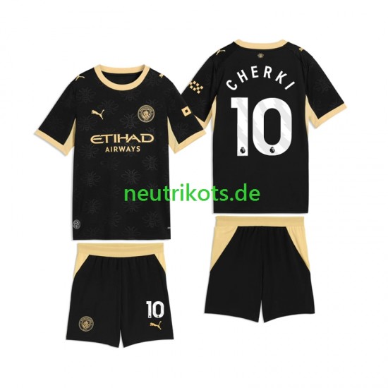 Fußballtrikot Manchester City Rayan Cherki 10 Kinder Auswärts 2026-2027 Kurzarm