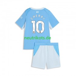 Fußballtrikot Manchester City Rayan Cherki 10 Kinder Heim 2026-2027 Kurzarm
