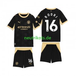 Fußballtrikot Manchester City Rodri 16 Kinder Auswärts 2026-2027 Kurzarm