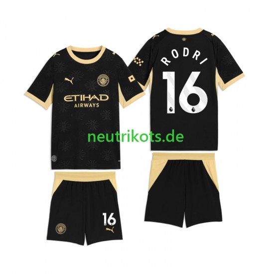 Fußballtrikot Manchester City Rodri 16 Kinder Auswärts 2026-2027 Kurzarm