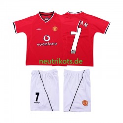 Fußballtrikot Manchester United BECKHAM 7 2000 2002 Retro Kinder Heim Kurzarm Fußballtrikot Manchester United BECKHAM 7 2000 2002 Retro Kinder Heim Kurzarm