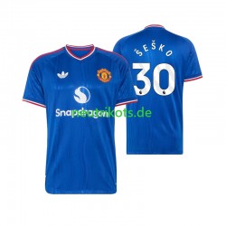 Fußballtrikot Manchester United Benjamin Sesko 30 Herren Auswärts 2026-2027 Kurzarm Fußballtrikot Manchester United Benjamin Sesko 30 Herren Auswärts 2026-2027 Kurzarm