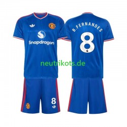 Fußballtrikot Manchester United Bruno Fernandes 8 Kinder Auswärts 2026-2027 Kurzarm