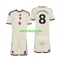 Fußballtrikot Manchester United Bruno Fernandes 8 Kinder Ausweich 2026-2027 Kurzarm