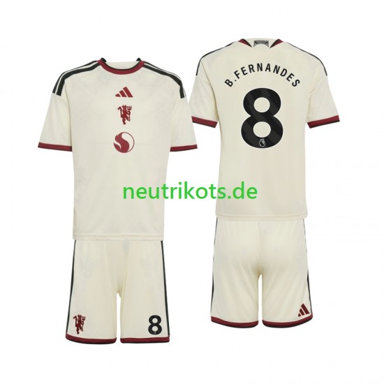 Fußballtrikot Manchester United Bruno Fernandes 8 Kinder Ausweich 2026-2027 Kurzarm