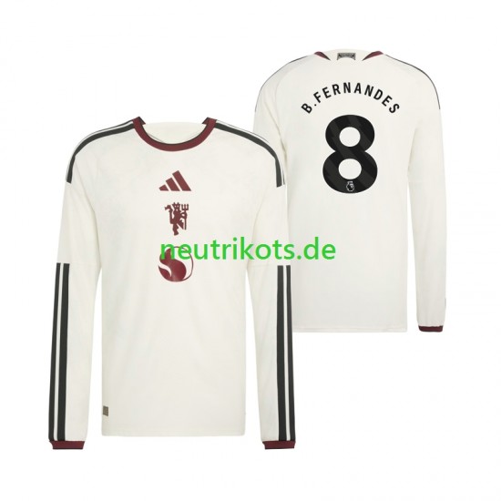 Fußballtrikot Manchester United Bruno Fernandes 8 Herren Ausweich 2026-2027 Langarm