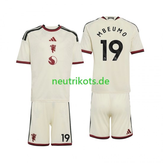 Fußballtrikot Manchester United Bryan Mbeumo 19 Kinder Ausweich 2026-2027 Kurzarm