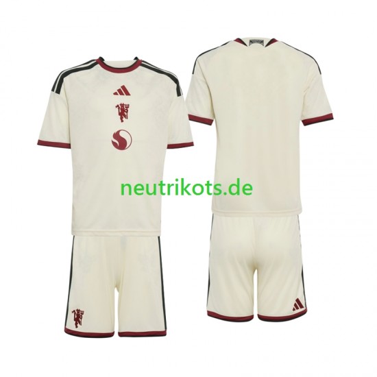 Fußballtrikot Manchester United Kinder Ausweich 2026-2027 Kurzarm