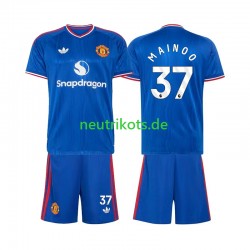 Fußballtrikot Manchester United Kobbie Mainoo 37 Kinder Auswärts 2026-2027 Kurzarm Fußballtrikot Manchester United Kobbie Mainoo 37 Kinder Auswärts 2026-2027 Kurzarm