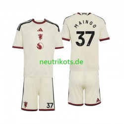 Fußballtrikot Manchester United Kobbie Mainoo 37 Kinder Ausweich 2026-2027 Kurzarm Fußballtrikot Manchester United Kobbie Mainoo 37 Kinder Ausweich 2026-2027 Kurzarm