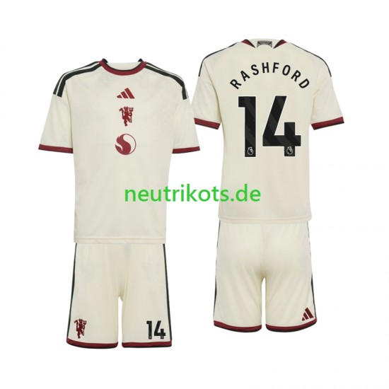 Fußballtrikot Manchester United Marcus Rashford 14 Kinder Ausweich 2026-2027 Kurzarm