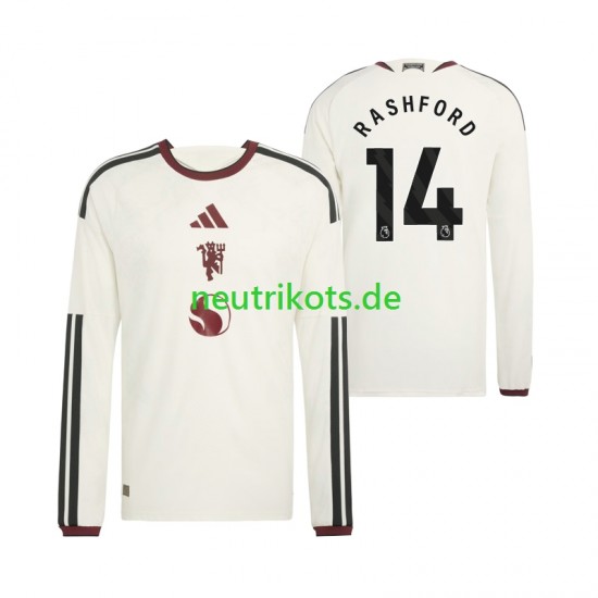 Fußballtrikot Manchester United Marcus Rashford 14 Herren Ausweich 2026-2027 Langarm