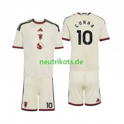 Fußballtrikot Manchester United Matheus Cunha 10 Kinder Ausweich 2026-2027 Kurzarm Fußballtrikot Manchester United Matheus Cunha 10 Kinder Ausweich 2026-2027 Kurzarm