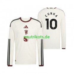 Fußballtrikot Manchester United Matheus Cunha 10 Herren Ausweich 2026-2027 Langarm Fußballtrikot Manchester United Matheus Cunha 10 Herren Ausweich 2026-2027 Langarm