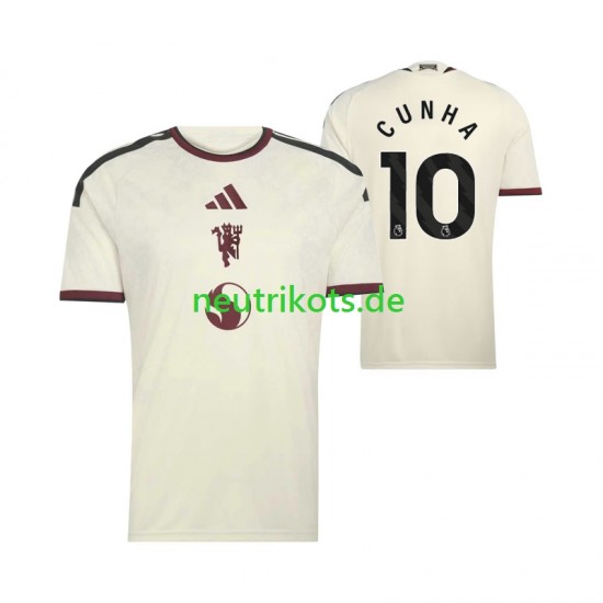 Fußballtrikot Manchester United Matheus Cunha 10 Herren Ausweich 2026-2027 Kurzarm