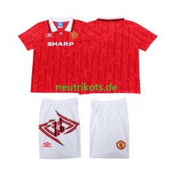 Fußballtrikot Manchester United 1993 Retro Kinder Heim 1994 Kurzarm Fußballtrikot Manchester United 1993 Retro Kinder Heim 1994 Kurzarm