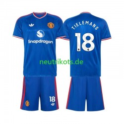 Fußballtrikot Manchester United Youri Tielemans 18 Kinder Auswärts 2026-2027 Kurzarm Fußballtrikot Manchester United Youri Tielemans 18 Kinder Auswärts 2026-2027 Kurzarm