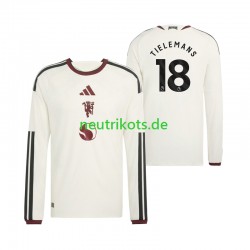 Fußballtrikot Manchester United Youri Tielemans 18 Herren Ausweich 2026-2027 Langarm Fußballtrikot Manchester United Youri Tielemans 18 Herren Ausweich 2026-2027 Langarm