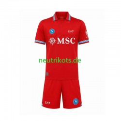 Fußballtrikot SSC Neaples Kinder Ausweich 2026-2027 Kurzarm Fußballtrikot SSC Neaples Kinder Ausweich 2026-2027 Kurzarm