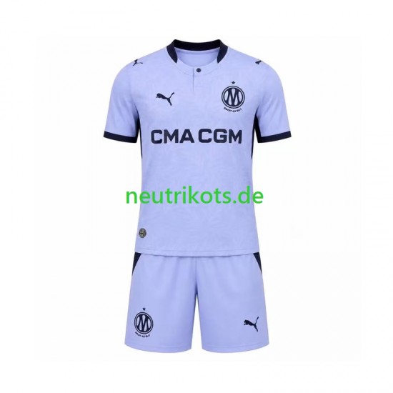 Fußballtrikot Olympique Marseille Kinder Ausweich 2026-2027 Kurzarm