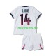 Fußballtrikot Paris Saint-Germain Desire Doue 14 Kinder Auswärts 2026-2027 Kurzarm