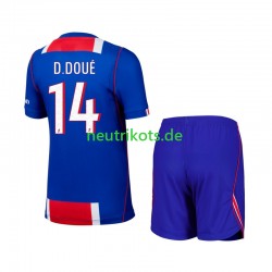 Fußballtrikot Paris Saint-Germain Desire Doue 14 Kinder Heim 2026-2027 Kurzarm
