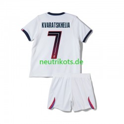 Fußballtrikot Paris Saint-Germain Khvicha Kvaratskhelia 7 Kinder Auswärts 2026-2027 Kurzarm