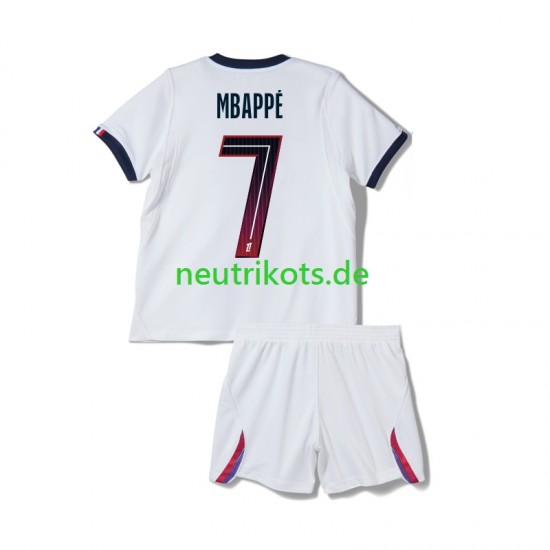 Fußballtrikot Paris Saint-Germain Mbappé Kylian 7 Kinder Auswärts 2026-2027 Kurzarm