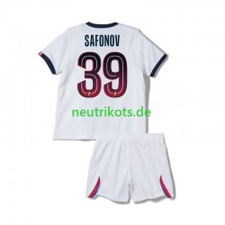 Fußballtrikot Paris Saint-Germain Matvey Safonov 39 Kinder Auswärts 2026-2027 Kurzarm