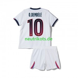 Fußballtrikot Paris Saint-Germain Ousmane Dembele 10 Kinder Auswärts 2026-2027 Kurzarm