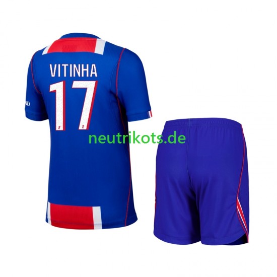 Fußballtrikot Paris Saint-Germain Vitinha 17 Kinder Heim 2026-2027 Kurzarm