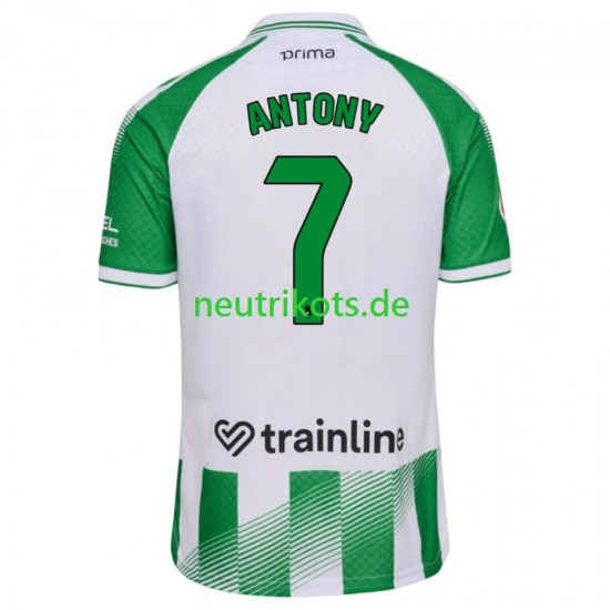Fußballtrikot Betis Sevilla Antony 7 Herren Heim 2026-2027 Kurzarm