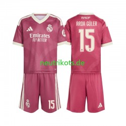 Fußballtrikot Real Madrid Arda Guler 15 Kinder Ausweich 2026-2027 Kurzarm Fußballtrikot Real Madrid Arda Guler 15 Kinder Ausweich 2026-2027 Kurzarm