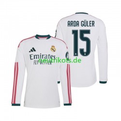 Fußballtrikot Real Madrid Arda Guler 15 Herren Heim 2026-2027 Langarm Fußballtrikot Real Madrid Arda Guler 15 Herren Heim 2026-2027 Langarm