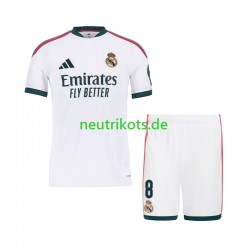 Fußballtrikot Real Madrid Federico Valverde 8 Kinder Heim 2026-2027 Kurzarm