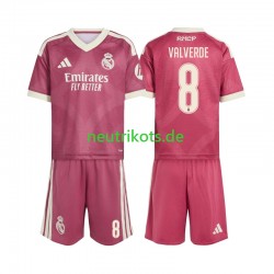 Fußballtrikot Real Madrid Federico Valverde 8 Kinder Ausweich 2026-2027 Kurzarm