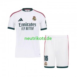 Fußballtrikot Real Madrid Ibrahima Konate 16 Kinder Heim 2026-2027 Kurzarm