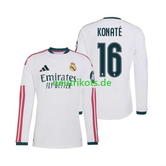 Fußballtrikot Real Madrid Ibrahima Konate 16 Herren Heim 2026-2027 Langarm