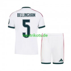 Fußballtrikot Real Madrid Jude Bellingham 5 Kinder Heim 2026-2027 Kurzarm