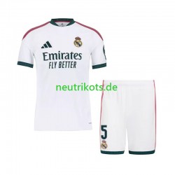 Fußballtrikot Real Madrid Jude Bellingham 5 Kinder Heim 2026-2027 Kurzarm
