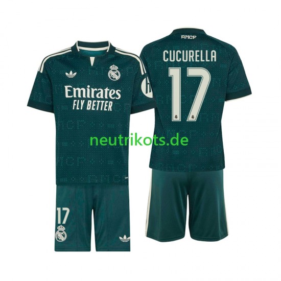 Fußballtrikot Real Madrid Marc Cucurella 17 Kinder Auswärts 2026-2027 Kurzarm