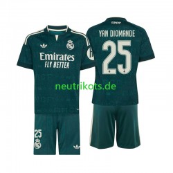 Fußballtrikot Real Madrid Yan Diomande 25 Kinder Auswärts 2026-2027 Kurzarm